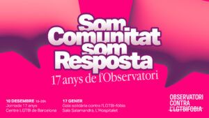 17 anys de l'Observatori. Som comunitat, som resposta.