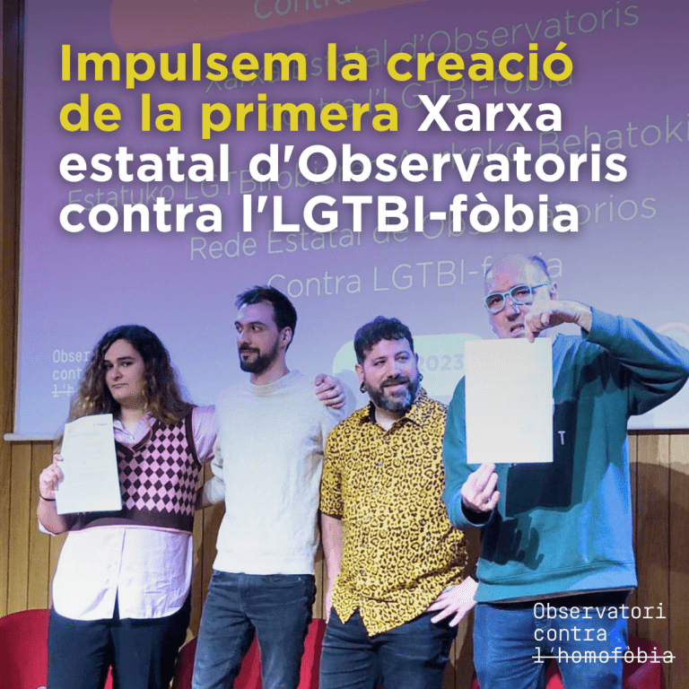 Ikusgune i l’Observatori contra l’homofòbia